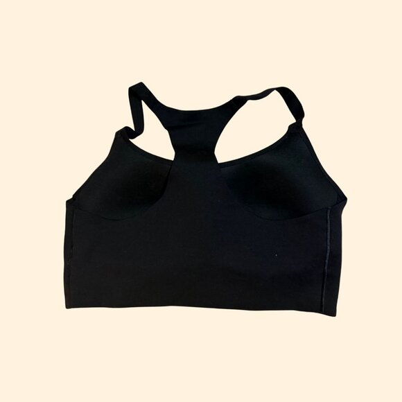 OFFLINE by Aerie Real Me Xtra Hold Up! Racerback Sports Bra, Black, Size L - Picture 2 of 3